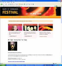 [ Bury St Edmunds Festival - 2006 website ]