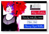 [ THE CLUB Toyah flyer ]