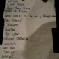 FSF-A Birmingham Set List - Photo  Merx