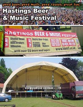 [ Hastings stage & hoarding advert ]