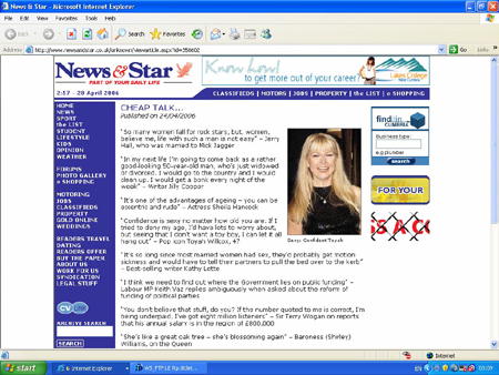 [ News & Star - 24th April 2006 ]