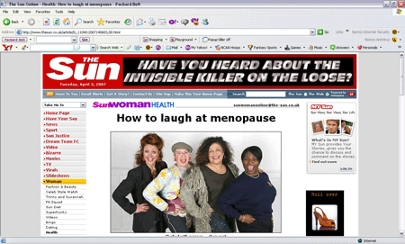 The Sun - Menopause the Musical